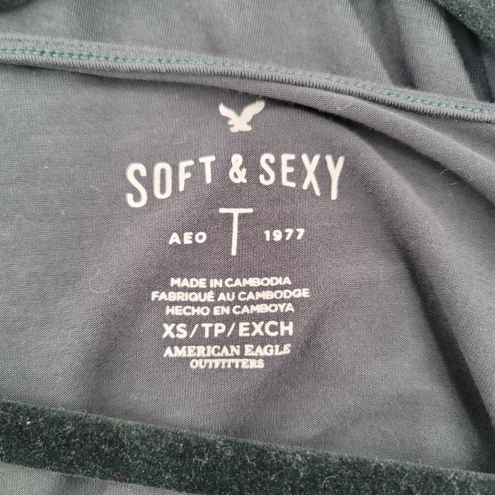 American Eagle Soft & Sexy Cold Shoulder Top Size XS - Picture 6 of 7